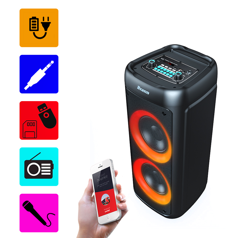 Professional Large BT wireless battery mobile sound system for church speaker Party trolley speaker dj equipment