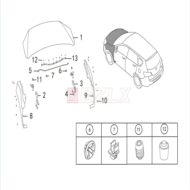 Front Fender Automobile Body Parts Leaf Panel Exterior for Haval H6