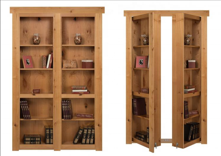 Customized Other Hidden Secret Hidden Bookshelf Door Hinge Invisible panic room murphy bookcase door hidden door