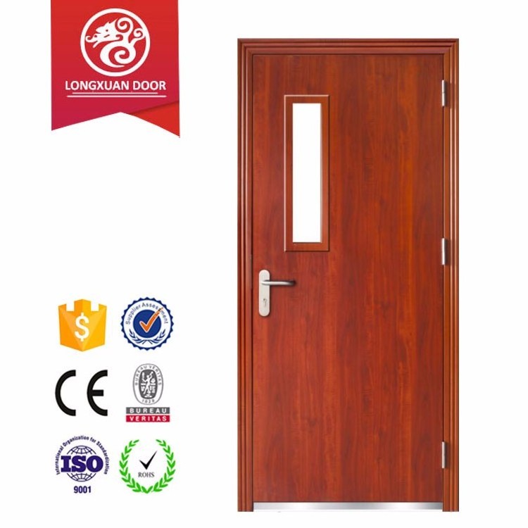 panic bar door closer outdoor fire resistant  certificate 20 30 60 90 120 steel door commercial metal fire rated door