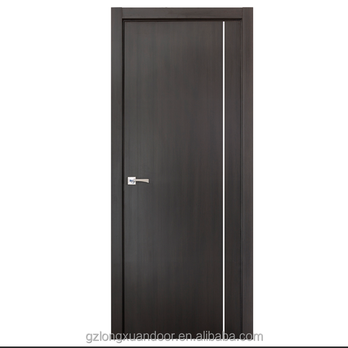 One and half fire-proof wooden door plywood door simple elegant front door design