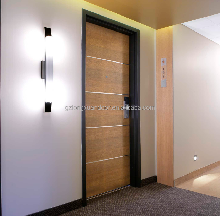 composite hotel fireproof doors interior Custom size 20/30/60/90minutes fire rated timber door EN-1634 fire hotel doors