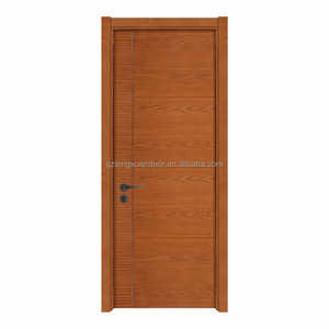 One and half fire-proof wooden door plywood door simple elegant front door design