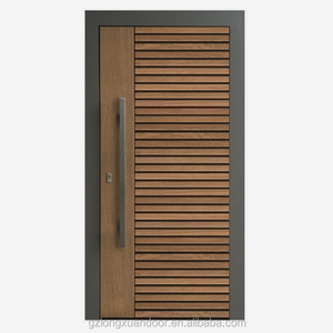 Flush and Contemporary design  Customized Wood Anti Fire Doors for houses