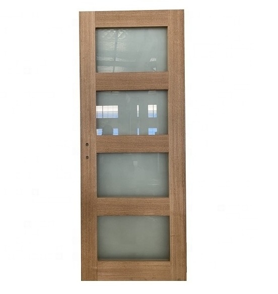 MDF wooden interior door with Promotion Custom Modern design eucalyptus wooden room office door