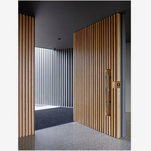 Pretty home wood door, Exterior Front Main Entry Solid Core Design Modern Pivot Wooden Doors