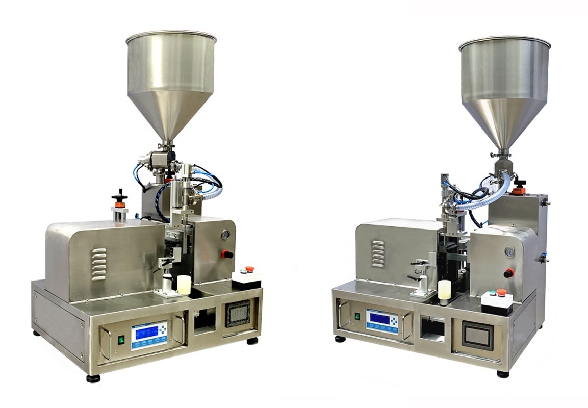 Desktop Ultrasonic tube filling sealing machine for cosmetic plastic hose tube filler sealer