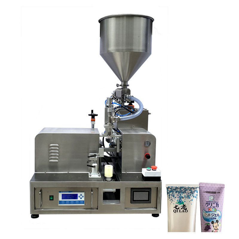 Desktop Ultrasonic tube filling sealing machine for cosmetic plastic hose tube filler sealer