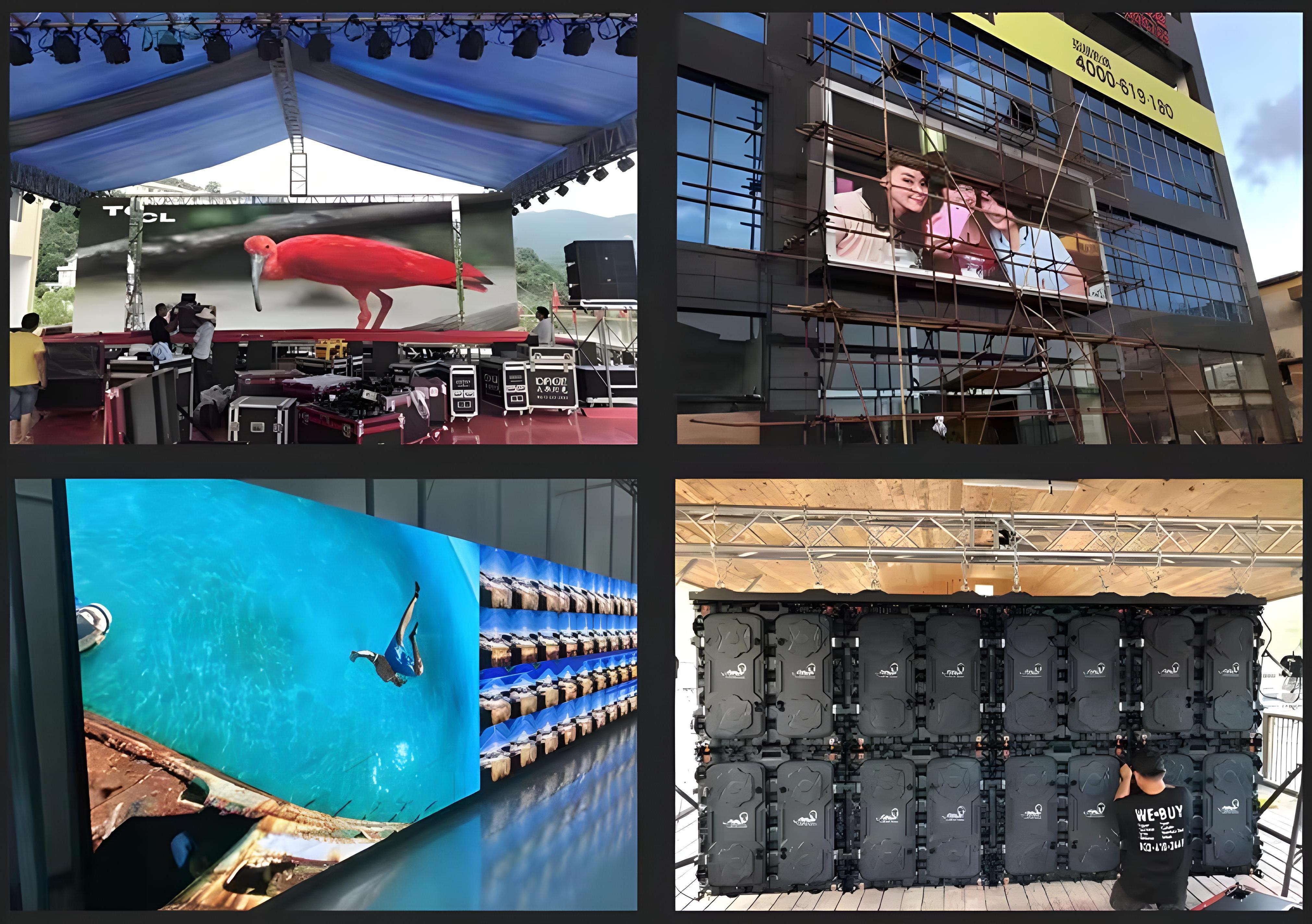 module exteriores panel pantalla promotion price full colour series lotus 3840hz 960*960 outdoor advertising screen waterproof