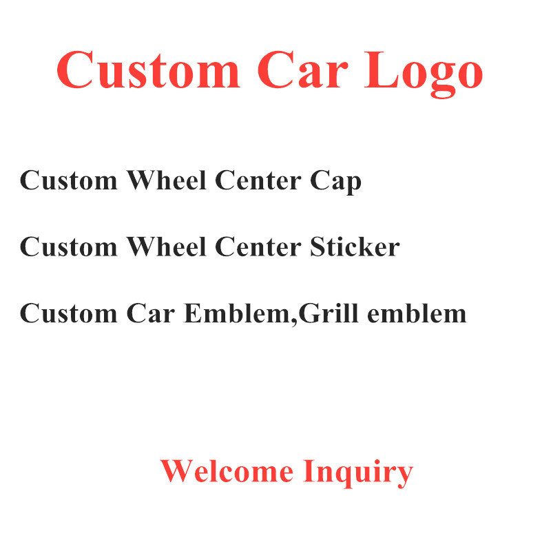 Custom LOGO Chrome Silver Car Wheel Center Hub Cap 45 56 60 65 68 75MM