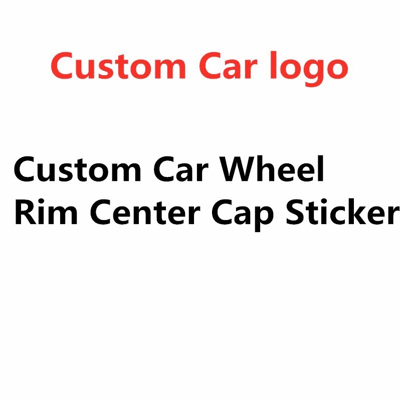 Aluminum Car Wheel Center Hub Cap Sticker 45MM 56MM 65MM  fit for car logo