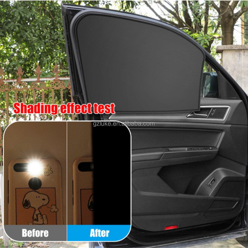 Magnetic Auto Curtains Sun Shade Front & Rear Car Window Screen Film Cover Sunshade UV Protector