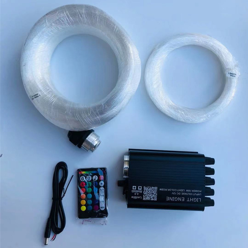 Fiber Optic Cable  Multi-color Led Fiber Optic Light Engine  For Starry Pvc Stretch Fiber Optic Diy Ceiling Kit Light Engine