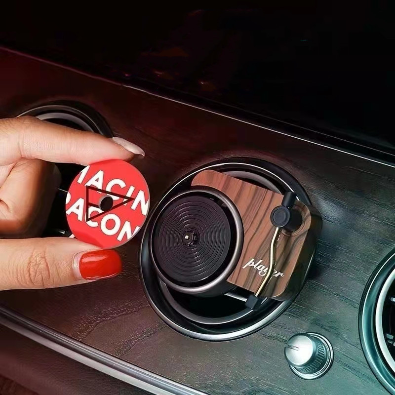 Turntable Vinyl Record Player Shape Mini Portable Car Air Freshener