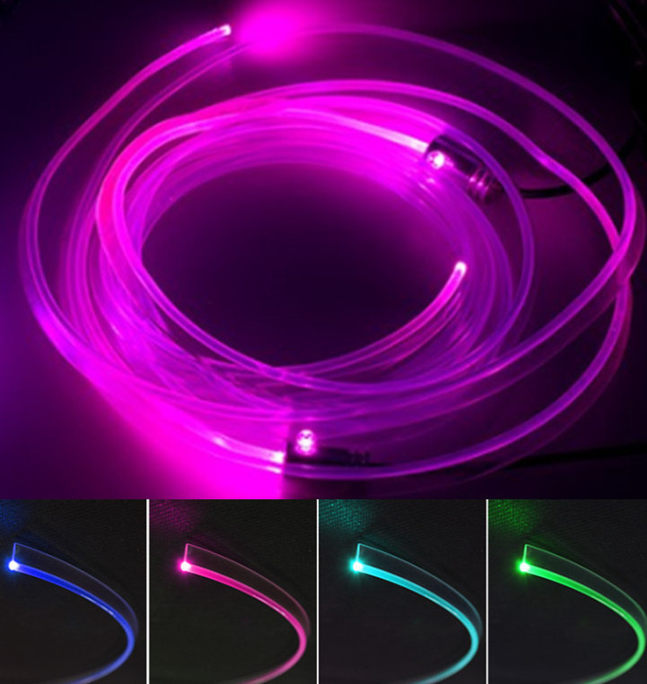 car accessories interior decorate atmosphere light 12V RGB LED fiber car led strips app ambient light in car