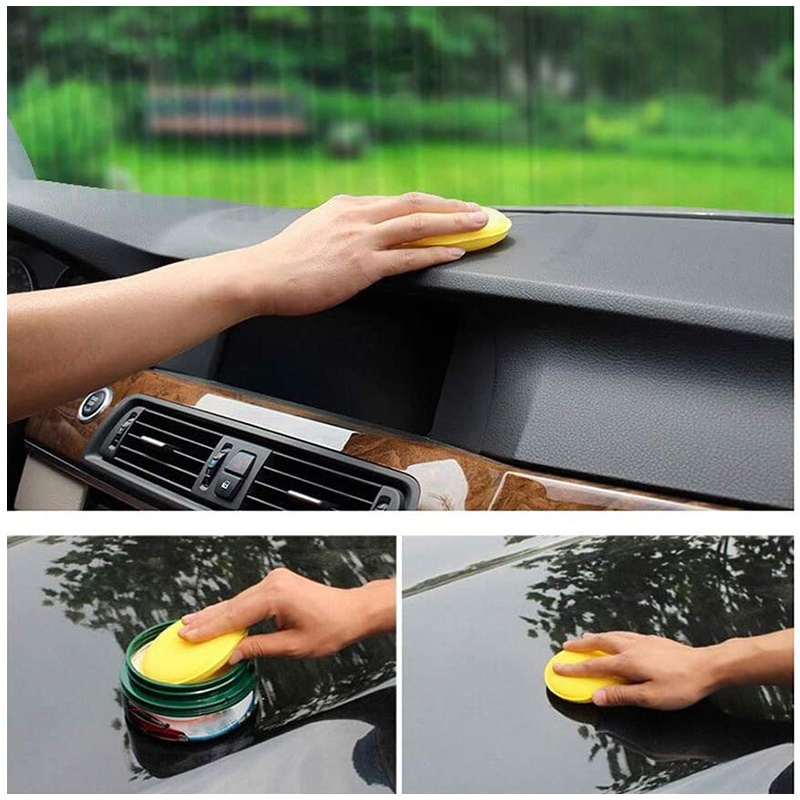 Hot selling circular sponge for car washing polishing and waxing automotive supplies glass and household cleaning tool car wash