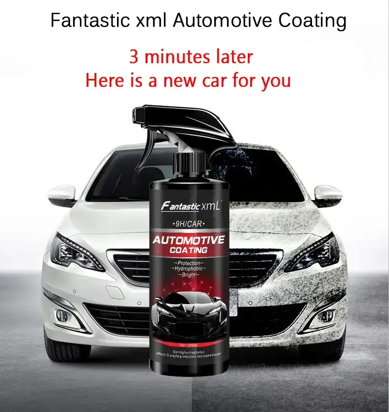 Car Ceramic Coating Nano Glass Plated Crystal Liquid Hydrophobic Coating Waterproof Agent Paint Carehigh Gloss 500ml