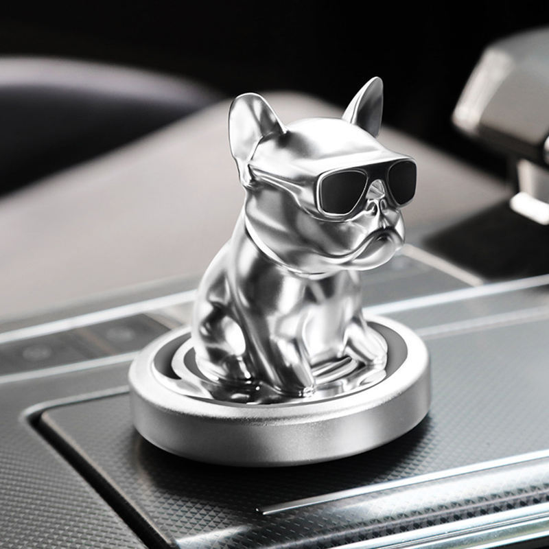 New Style Cool Looking American Bulldog Vehicle Air Freshener Christmas Gift Diffuser Perfume Vent Clip Dog Car Freshener