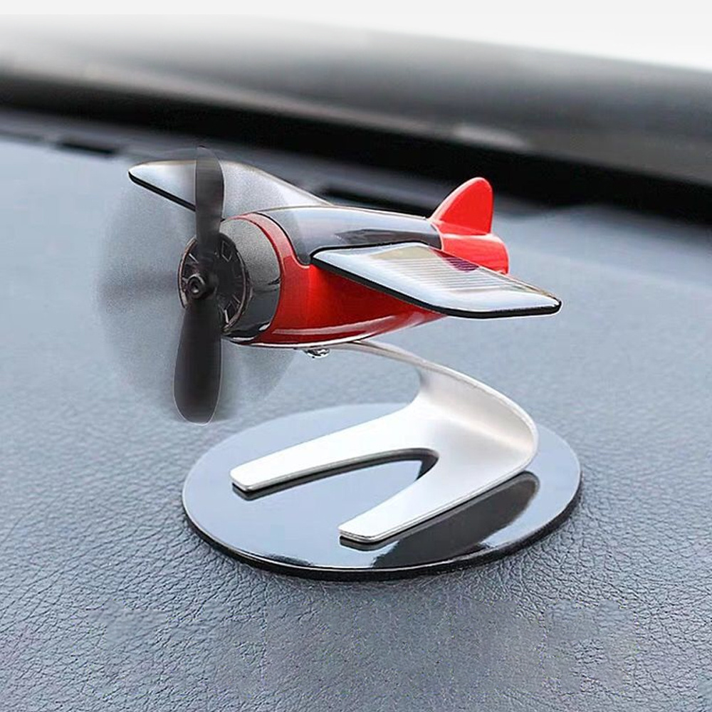 Solar Aircraft Perfume Personality Creative Jewelry Car Center Console Decoration Car Aromatherapy Car Supplies