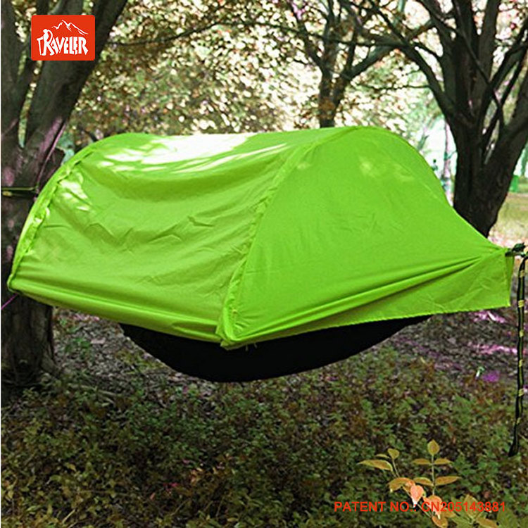 Amazon Good Selling 2 Person Foldable Hammock Canopy Rain Fly Tarp Tent Waterproof Sunshade Hanging Hammocks Tent