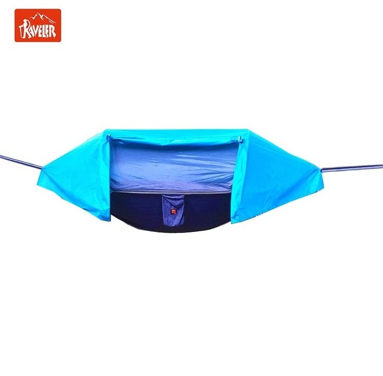 Traveler 2 Person Hammock Tents With Stand Pole Prop Up Hanging Bed Canopy Waterproof Tent Hammocks