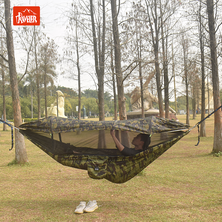 2 person hammock bed camping lightweight 3 point tree camouflage hammock tent