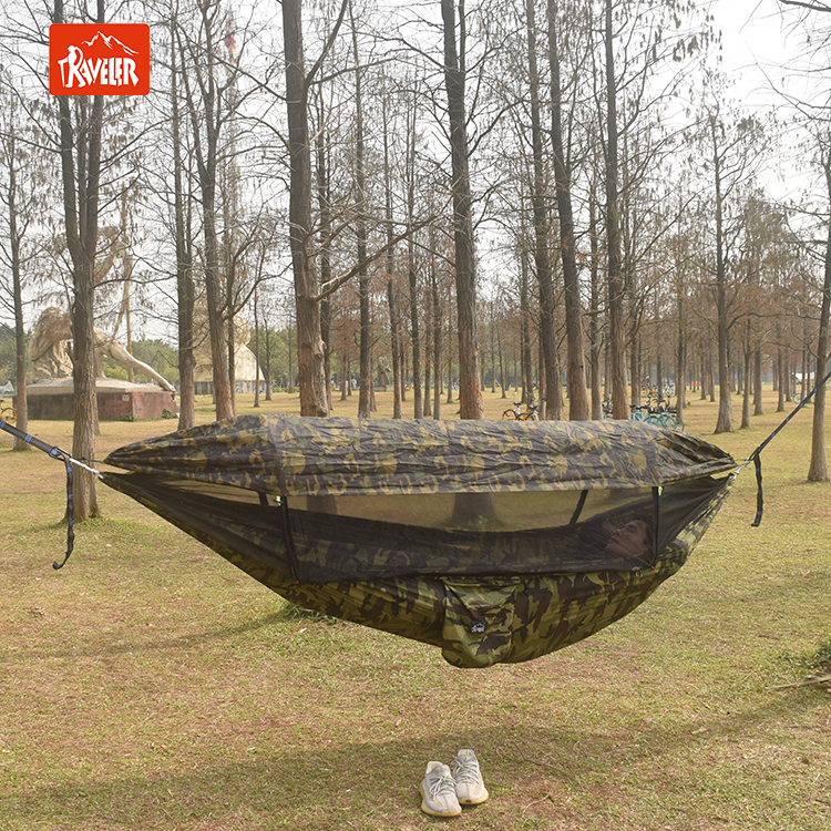 2 person hammock bed camping lightweight 3 point tree camouflage hammock tent