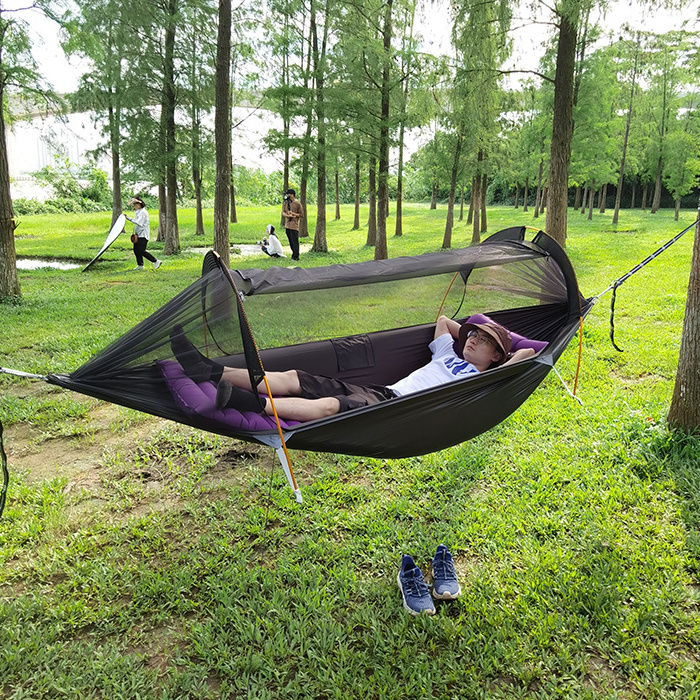 NEW 2022 Traveler other camping large space camping hammock with mosquito net waterproof Portable tente camping hammock awning