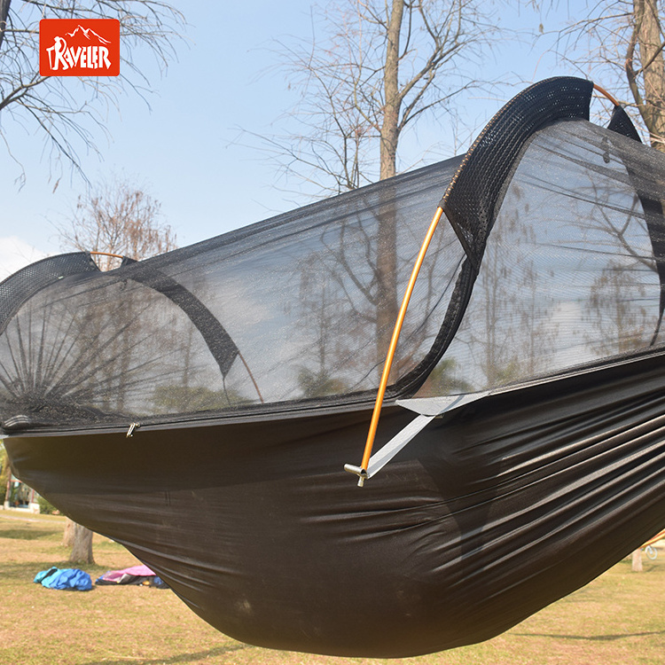 High Quality metal folding hammock with stand outdoor swing hammock garden camping mosquito net hammock tent