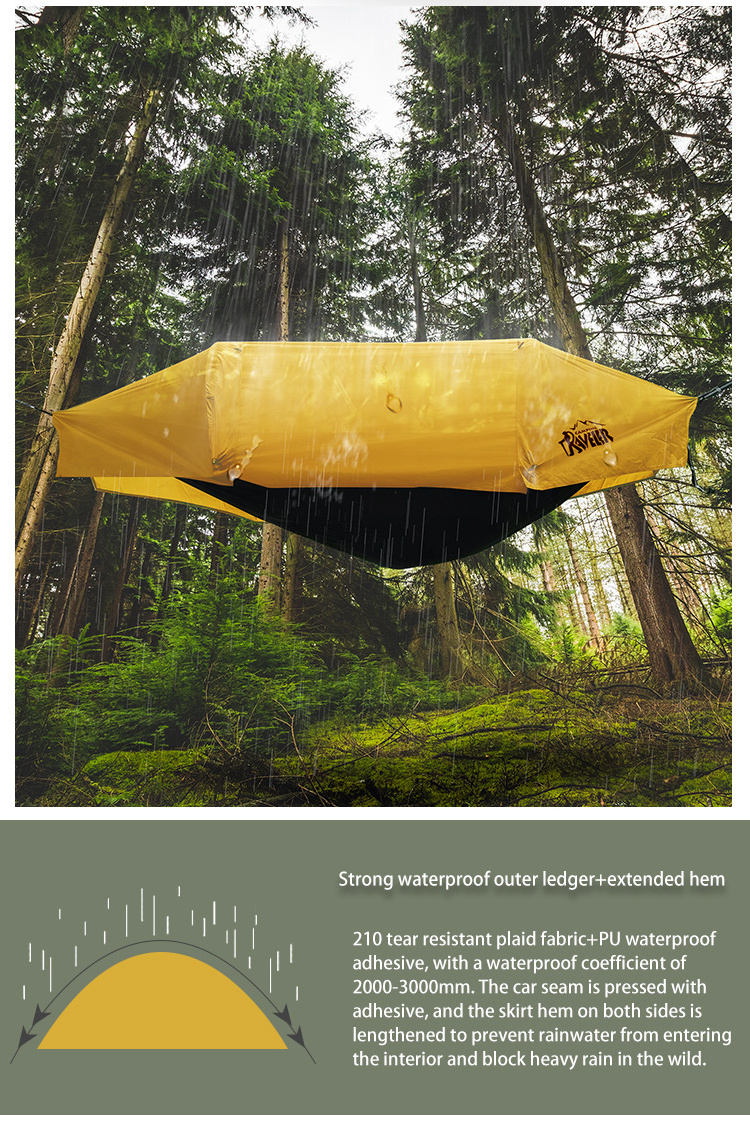 Breathable Portable hammock tent mosquito net Outdoor hammock camping swing hammock tarp