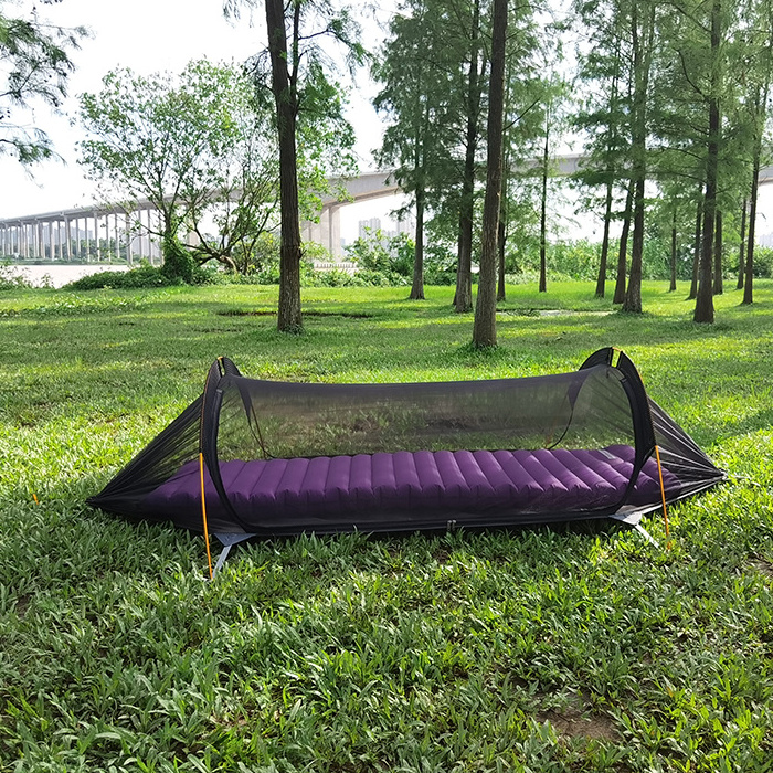 Swing functional hammock bed with mosquito net for four season camping and hiking