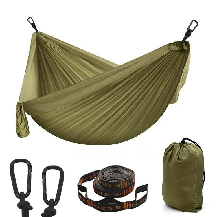 Cheap  portable Air Survival Jungle Nylon Rope Hammock swings With Mosquito Netting