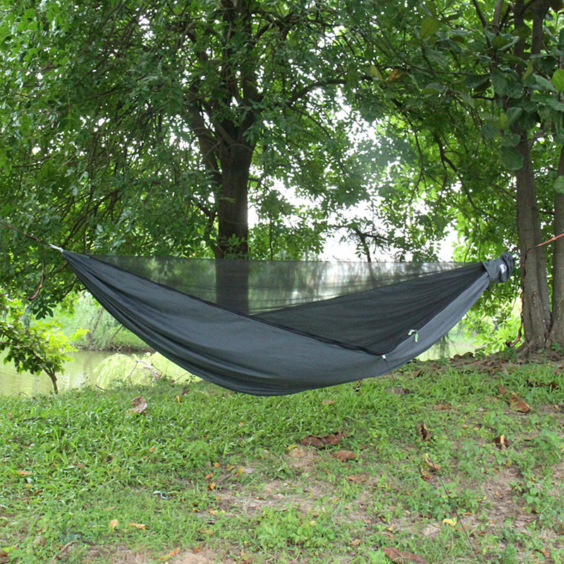 Automatic quick-opening sleeping 2 person hammock tent ultralight ultra compact camping hammock tent with mosquito net