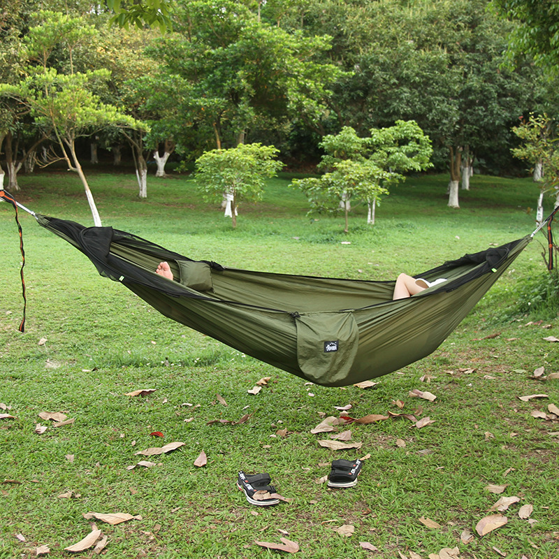 Full-automatic quick-opening mosquito net hammock outdoor camping tent wholesale aerial ultralight hammock