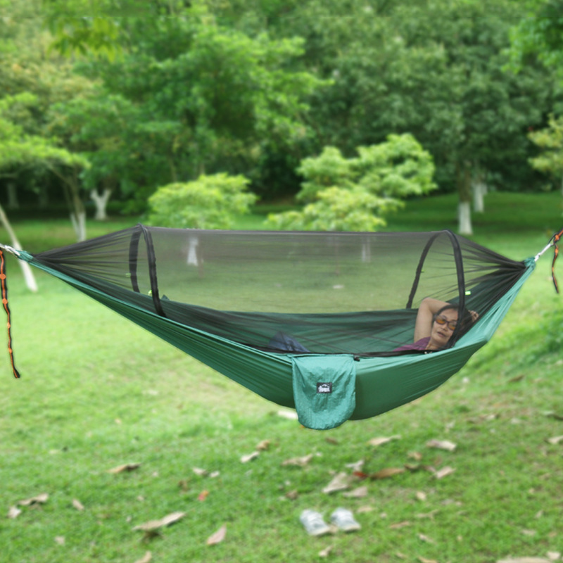 Full-automatic quick-opening mosquito net hammock outdoor camping tent wholesale aerial ultralight hammock