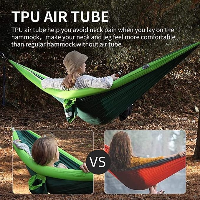 Parachute portable Nylon Camping hamaca Hammock with tree straps adjustable Cinch Buckle outdoor