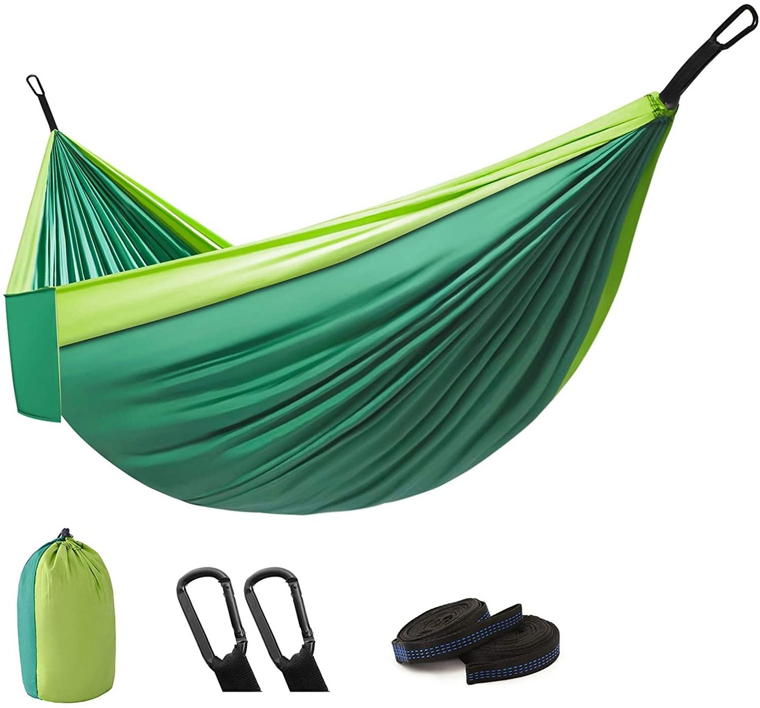 Parachute portable Nylon Camping hamaca Hammock with tree straps adjustable Cinch Buckle outdoor