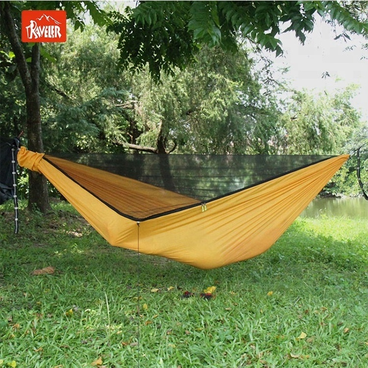 Hammock Camping with Net/Netting Portable Camping Hammock Double Tree Hammock Outdoor Indoor Backpacking Travel and Survival