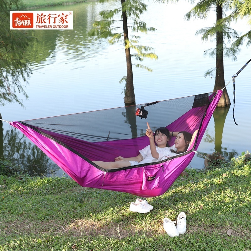 Easy hammocks designs suppliers two person hammock with tarp shade canopy ultra light hammock