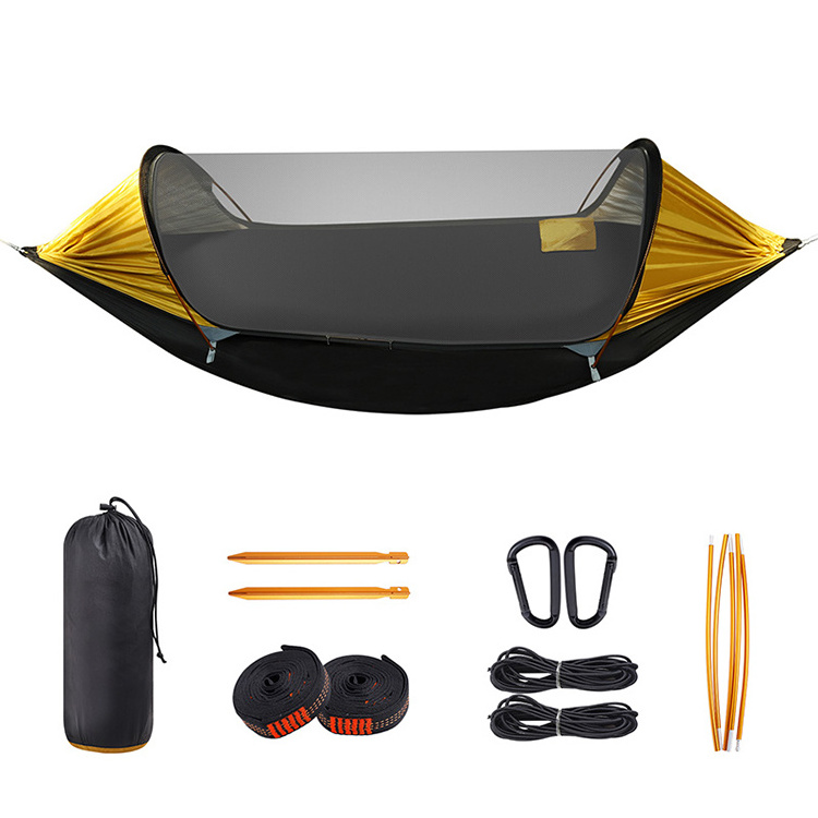 Outdoor Hammock With Mosquito Net Portable Hanging Camping 2 Person Hammock Bed