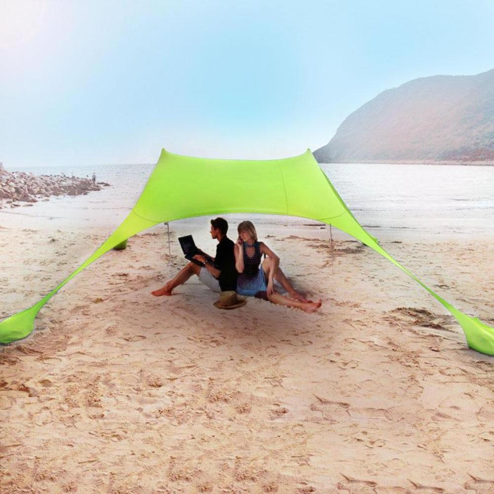 Beach Tent Beach Sunshade Sun Shade Tent With Sandbag Tents Canopy Shade Membrane for Beach Umbrella