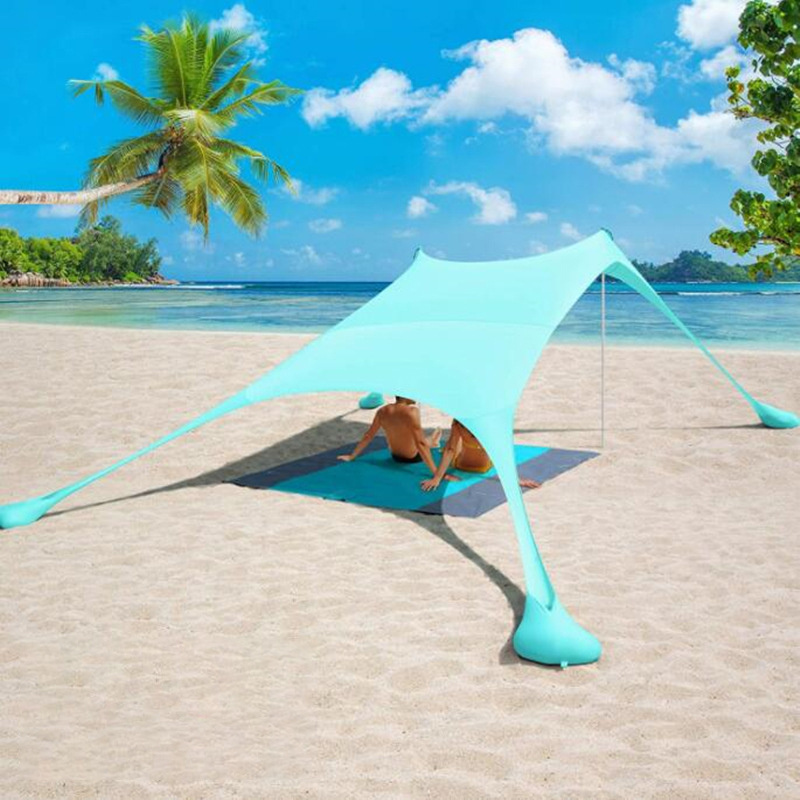 Beach Tent Beach Sunshade Sun Shade Tent With Sandbag Tents Canopy Shade Membrane for Beach Umbrella