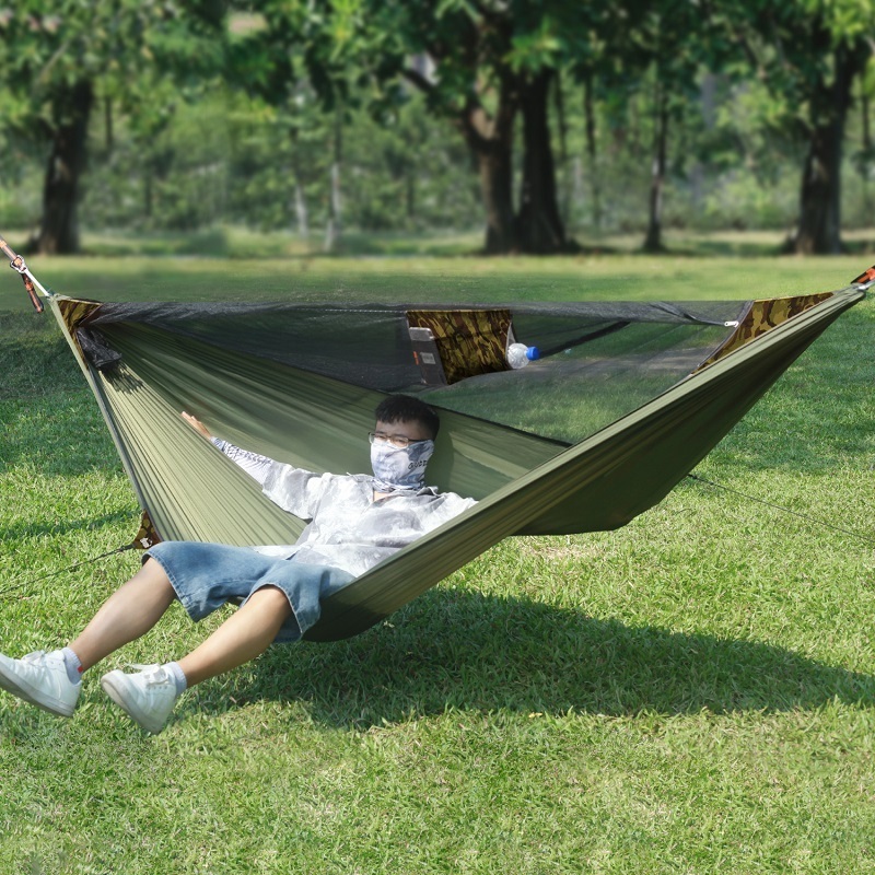 Mosquito Free Camping and Outdoor Hammocks Tent Lightweight Ripstop hammock with bug net