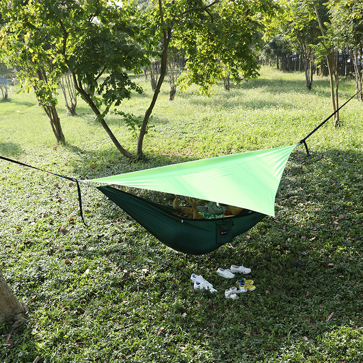 Waterproof Anti-Mosquito Shade Canopy Mosquito Net Hammock Set Wild Custom Camping Outdoors Aerial Swing Hammock Tent