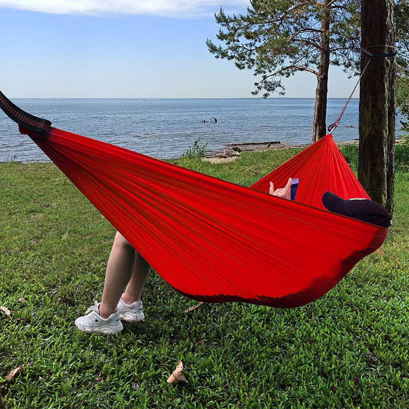 ultralight camping hammock awing support garden outdoor double hammock spring summer autumn outdoor portable hammock