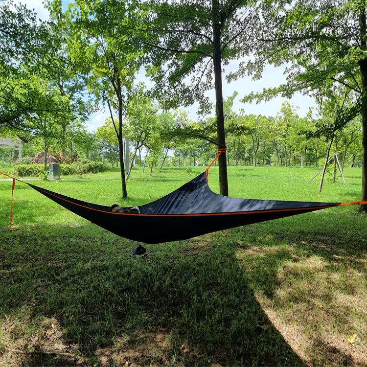 Wholesale Outdoor Camping Portable Hammock Famiy Garden Big Triangle Bed Hammock Tree Tent