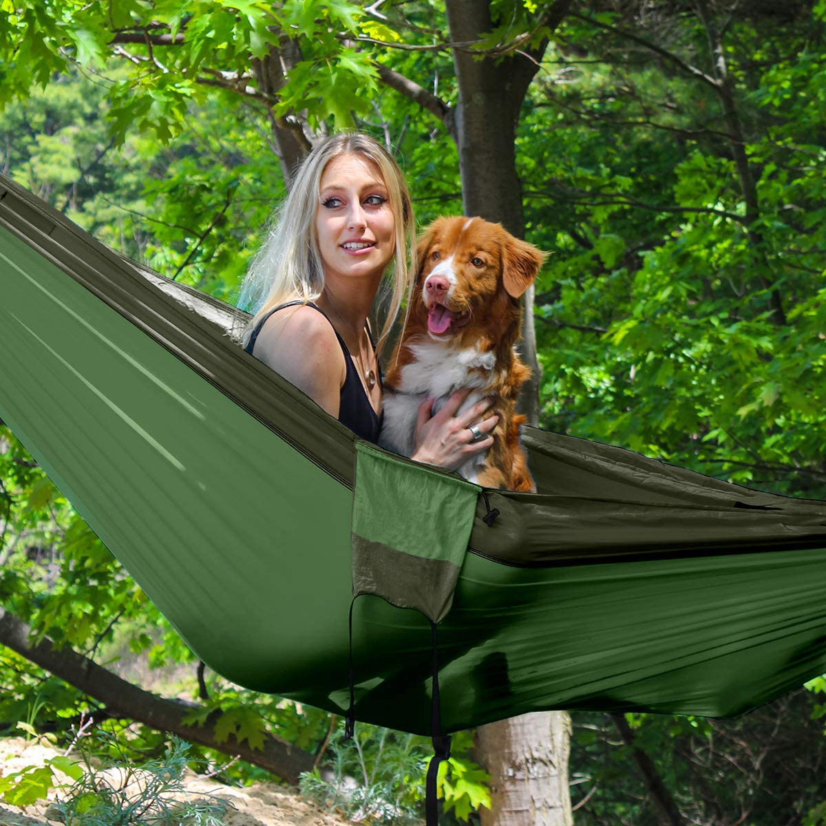 Camping Hammock Ultralight Portable Hammock for 2 People lightweight Parachute Nylon Double Hammocks