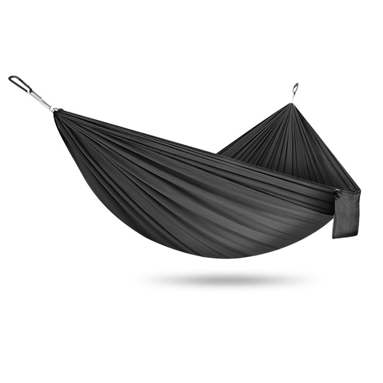 Outdoor Camping Parachute Ultralight Hammock With Tree Straps Nylon Rope Flat Sleep Hammock