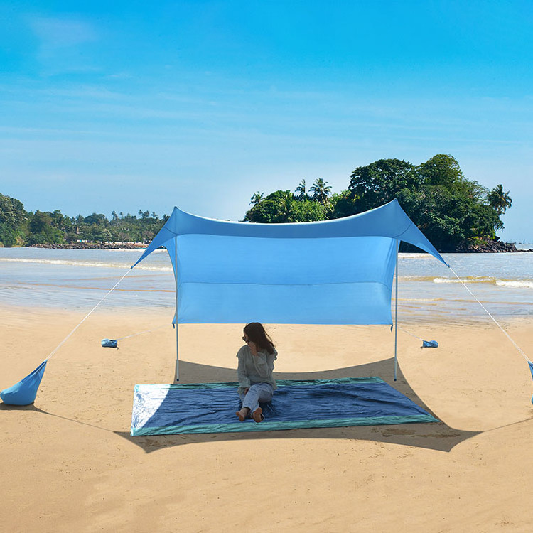 Tents Beach Tent with Sand Anchor Portable Canopy Sunshade