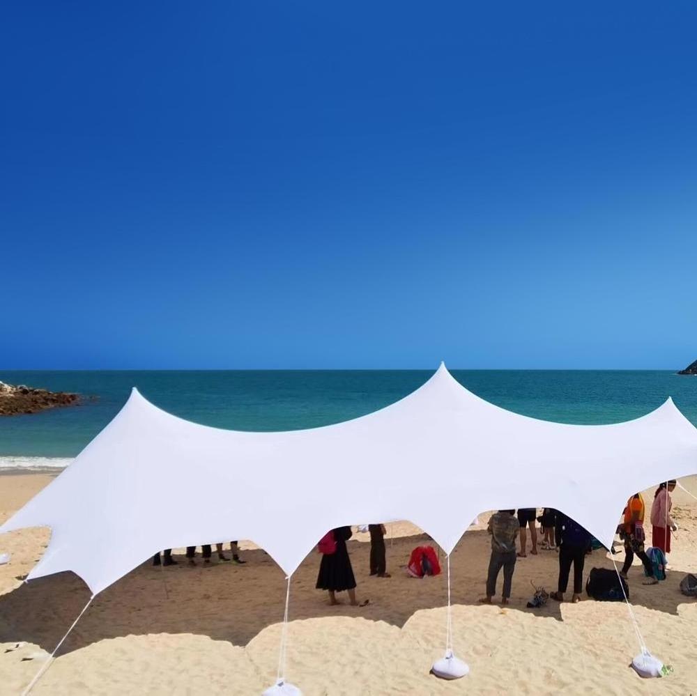 Traveler Large Beach Tent Sunshade Shelter Fly Tarp Canopy For 60-80 Person Big Event Party Marquee Wedding Customized Tents